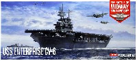 アカデミー 艦船・船舶 USS エンタープライズ CV-6 ミッドウェイ作戦