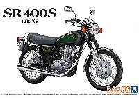 アオシマ ザ バイク ヤマハ1JR SR400S リミテッドエディション '95 カスタムパーツ付き