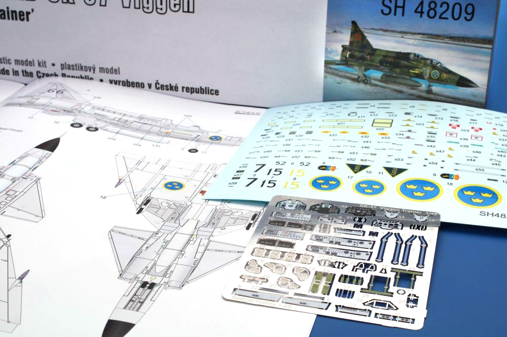 サーブ SK-37 ビゲン 複座練習機 プラモデル (スペシャルホビー 1/48 エアクラフト プラモデル No.SH48209) 商品画像_3