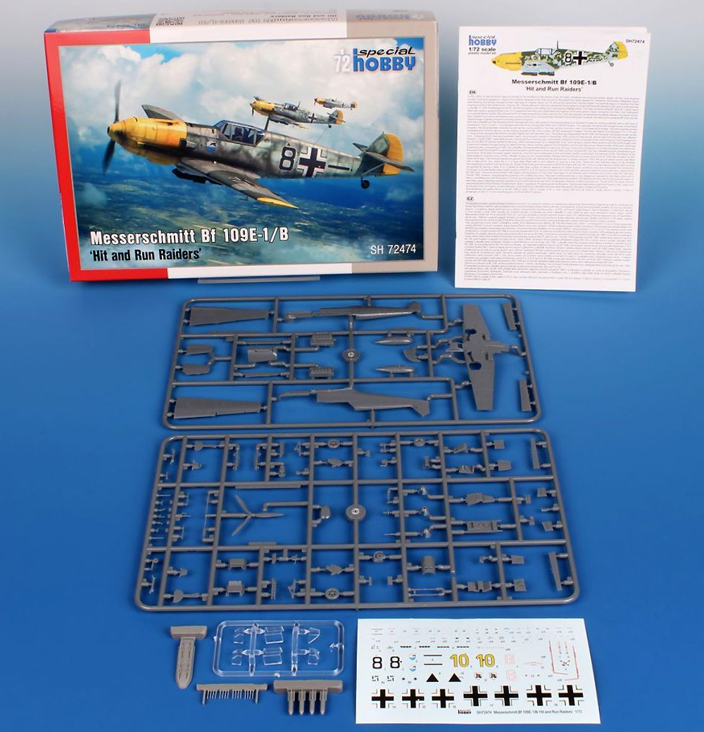 メッサーシュミット Bf109E-1/B ヒット アンド ラン レイダー プラモデル (スペシャルホビー 1/72 エアクラフト プラモデル No.SH72474) 商品画像_1