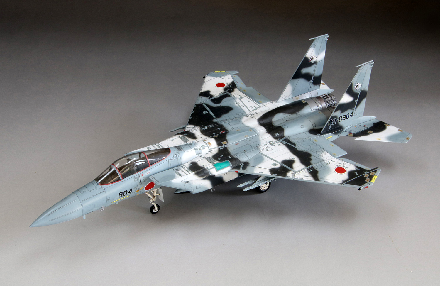 航空自衛隊 F-15J アグレッサー 904号機 ブラック/ホワイト プラモデル (ファインモールド 1/72 航空機 限定品 No.FK002) 商品画像_2