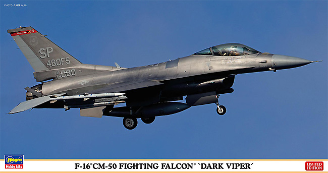 F-16CM-50 ファイティングファルコン ダークバイパー プラモデル (ハセガワ 1/48 飛行機 限定生産 No.07522) 商品画像