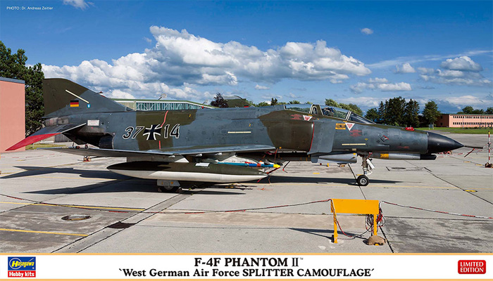 F-4F ファントム 2 西ドイツ空軍 スプリッター迷彩 プラモデル (ハセガワ 1/72 飛行機 限定生産 No.02443) 商品画像
