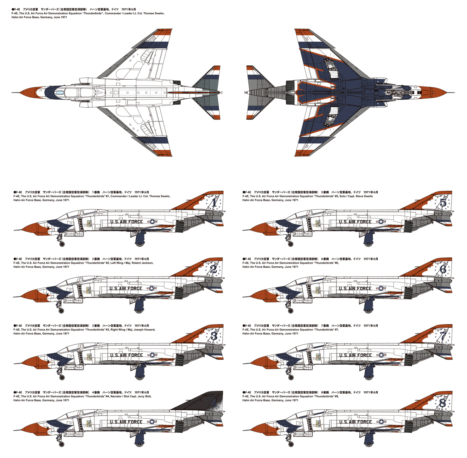 アメリカ空軍 F-4E 戦闘機 サンダーバーズ プラモデル (ファインモールド 1/72 航空機 No.72941) 商品画像_2
