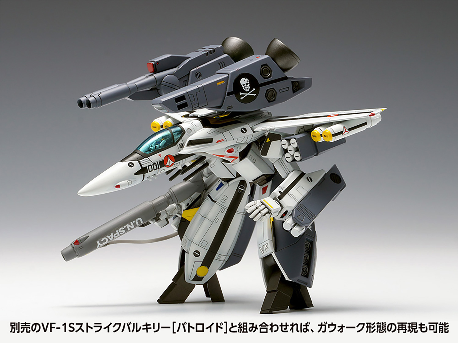 VF-1S ストライクバルキリー ファイター コンバーチブルキット 一条輝機、ロイ・フォッカー機 選択仕様 プラモデル (ウェーブ 超時空要塞マクロス シリーズ No.015) 商品画像_4