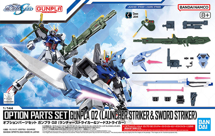 オプションパーツセット ガンプラ 02 ランチャーストライカー&ソードストライカー プラモデル (バンダイ オプションパーツセット ガンプラ No.002) 商品画像