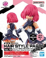 バンダイ 30 MINUTES SISTERS オプションヘアスタイルパーツ 30MS オプションヘアスタイルパーツ Vol.10 ミディアムヘア 5 レッド 3