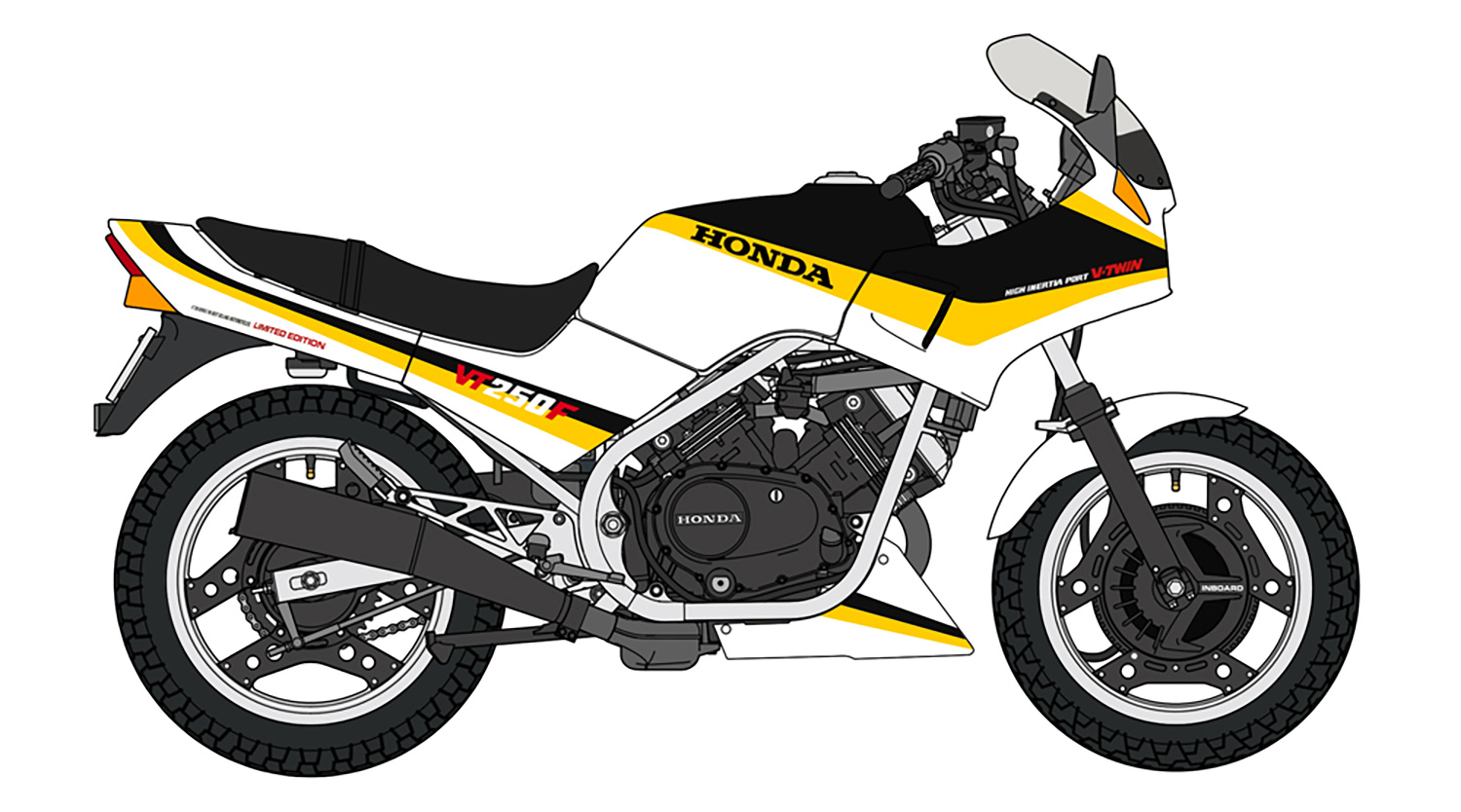 ホンダ VT250F (MC08) 1985 リミテッドエディション プラモデル (ハセガワ 1/12 バイク 限定生産 No.21761) 商品画像_1