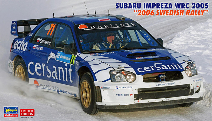 スバル インプレッサ WRC 2005 2006 スウェディッシュラリー プラモデル (ハセガワ 1/24 自動車 限定生産 No.20707) 商品画像