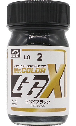 GGX ブラック 塗料 (GSIクレオス Mr.カラー GGX No.LG002) 商品画像