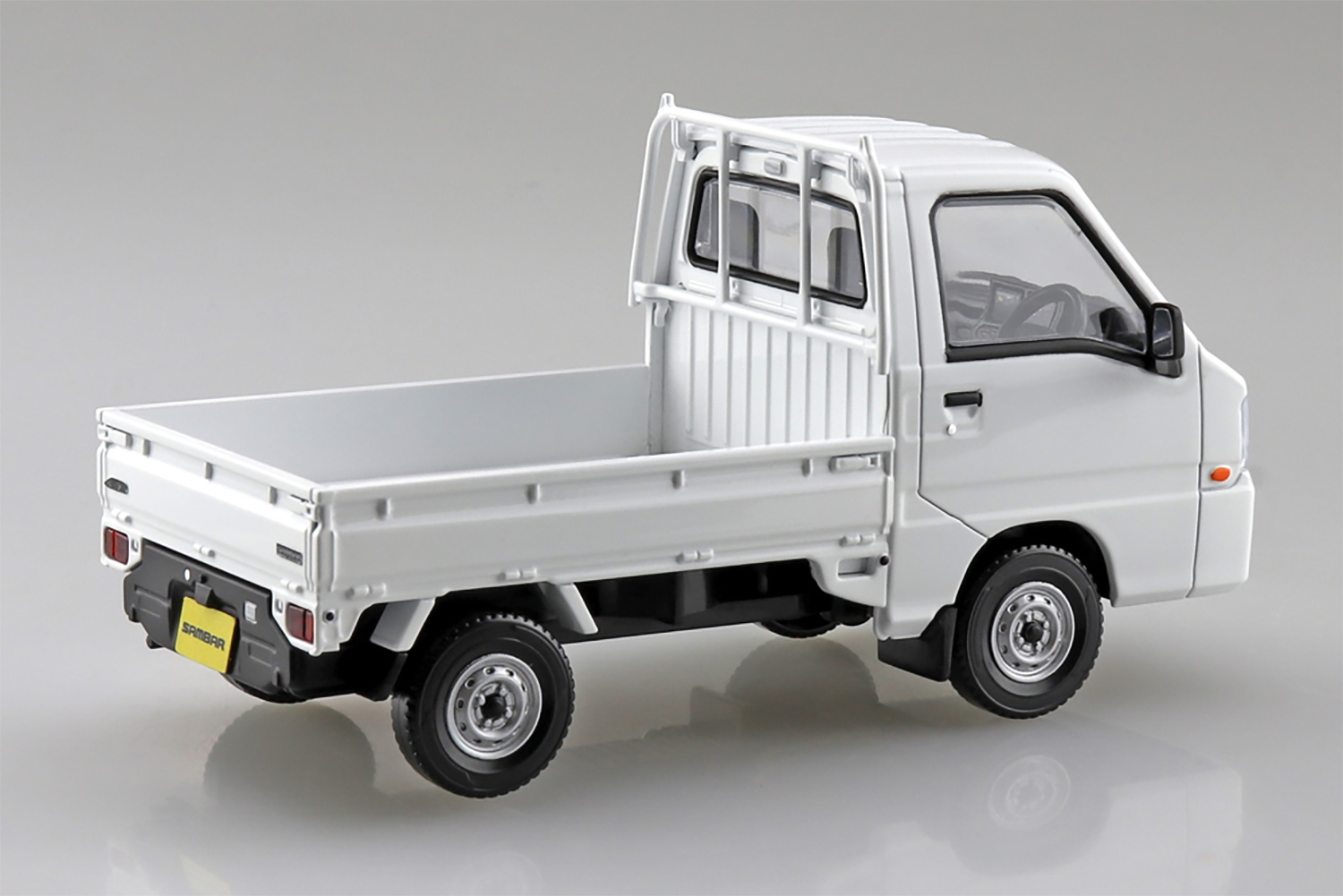 スバル サンバー トラック フロストホワイト プラモデル (アオシマ 1/32 楽プラ スナップキット No.005-FW) 商品画像_2