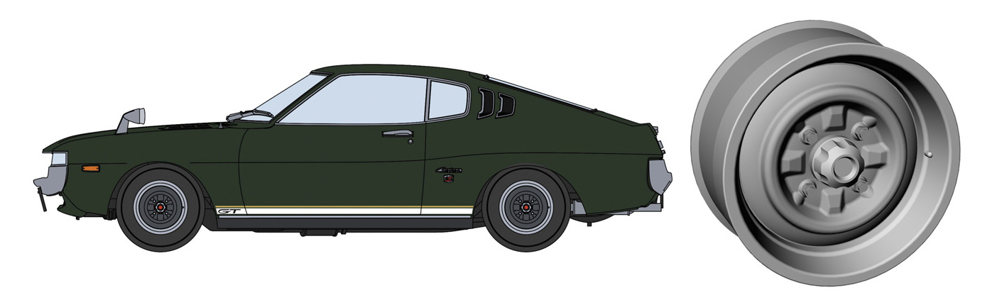 トヨタ セリカ LB 1600GT 純正ホイール仕様 (1973) プラモデル (ハセガワ 1/24 自動車 限定生産 No.20720) 商品画像_4