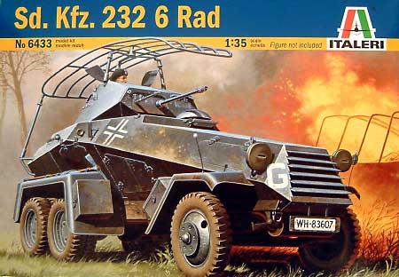Sd.Kfz.232 6-RAD (6輪重装甲偵察車） プラモデル (イタレリ 1/35 ミリタリーシリーズ No.6433) 商品画像