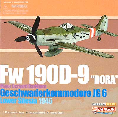 フォッケウルフ Fw190D-9 ドーラ/JG6 バルクホルン 完成品 (ドラゴン 1/72 ウォーバーズシリーズ （レシプロ） No.50074) 商品画像