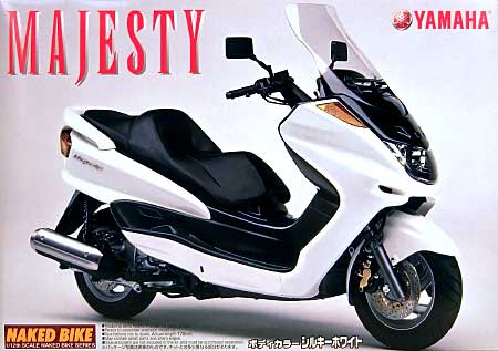 ヤマハ マジェスティ (ホワイト） プラモデル (アオシマ 1/12 ネイキッドバイク No.旧034) 商品画像