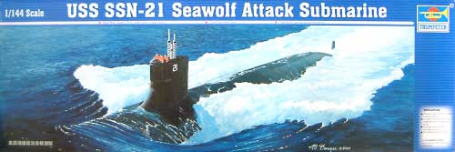アメリカ海軍 潜水艦 シーウルフ プラモデル (トランペッター 1/144 潜水艦シリーズ No.05904) 商品画像