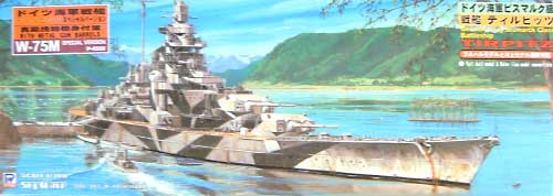 ドイツ海軍 戦艦 ティルピッツ スペシャルバージョン(真鍮挽物砲身付） プラモデル (ピットロード 1/700 スカイウェーブ W シリーズ No.W075M) 商品画像