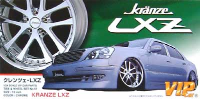 クレンツェ LXZ (19インチ・引っ張りタイヤ） プラモデル (アオシマ 1/24 VIPカー　パーツシリーズ No.057) 商品画像