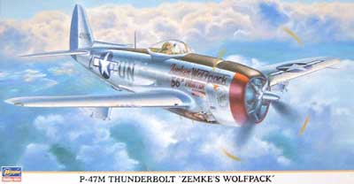 P-47M サンダーボルト ゼムケズ ウルフパック プラモデル (ハセガワ 1/48 飛行機 限定生産 No.09572) 商品画像