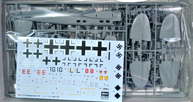 ハインケル He111P プラモデル (ハセガワ 1/72 飛行機 Eシリーズ No.E022) 商品画像_1