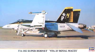 F/A-18E スーパーホーネット VFA-27 ロイヤル メイセス プラモデル (ハセガワ 1/72 飛行機 限定生産 No.00744) 商品画像