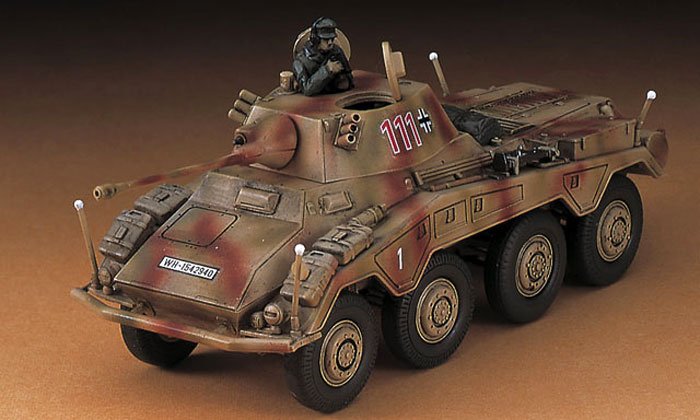 Sd.Kfz.234/2 8輪重装甲偵察車 プーマ プラモデル (ハセガワ 1/72 ミニボックスシリーズ No.MT052) 商品画像_2