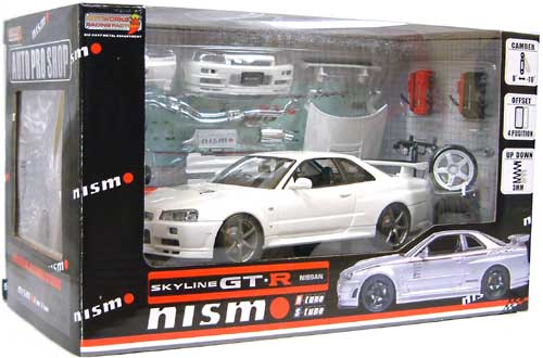 ニッサン スカイライン GT-R Vスペック 2 (2002） BNR34 ニスモ S/Rチューン (ホワイト） ミニカー (ホットワークスレーシングファクトリー 1/24 オート プロ ショップ （AUTO PRP SHOP） No.MS042403B) 商品画像