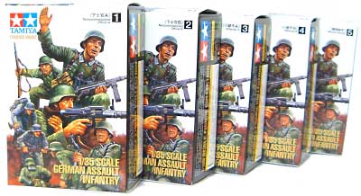 ドイツ歩兵突撃チーム 全5種セット (完成品） 完成品 (タミヤ 1/35 ミリタリーミニチュアフィギュアコレクション) 商品画像