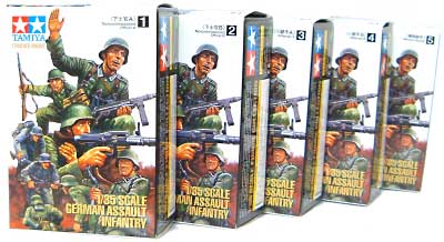 ドイツ歩兵突撃チーム 全5種セット (完成品） 完成品 (タミヤ 1/35 ミリタリーミニチュアフィギュアコレクション) 商品画像