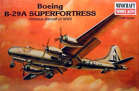 B-29A スーパーフォートレス プラモデル (ミニクラフト 1/144 軍用機プラスチックモデルキット No.14404) 商品画像