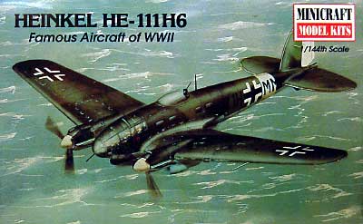 ハインケル He-111H6 プラモデル (ミニクラフト 1/144 軍用機プラスチックモデルキット No.14408) 商品画像
