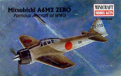 零戦21型 プラモデル (ミニクラフト 1/144 軍用機プラスチックモデルキット No.14416) 商品画像