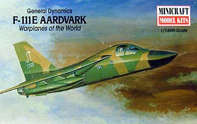 F-111E アードバーグ プラモデル (ミニクラフト 1/144 軍用機プラスチックモデルキット No.14420) 商品画像