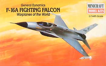 F-16A ファイティング ファルコン プラモデル (ミニクラフト 1/144 軍用機プラスチックモデルキット No.14424) 商品画像