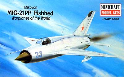 MiG-21PF フィッシュベッド プラモデル (ミニクラフト 1/144 軍用機プラスチックモデルキット No.14426) 商品画像