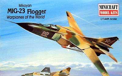 MiG-23 フロッガー プラモデル (ミニクラフト 1/144 軍用機プラスチックモデルキット No.14427) 商品画像