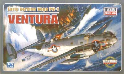 PV-1 ベンチュラ 初期型 プラモデル (ミニクラフト 1/72 航空機プラスチックモデルキット No.11638) 商品画像