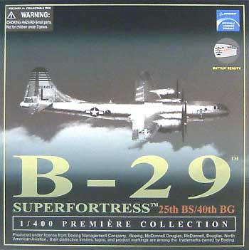 B-29 スーパーフォートレス 第25爆撃飛行隊 バトリン・ビューティ 完成品 (ドラゴン 1/400 ウォーバーズシリーズ No.55756) 商品画像