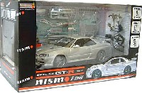 ホットワークスレーシングファクトリー 1/24 オート プロ ショップ （AUTO PRP SHOP） ニスモ R34 スカイライン GT-R バージョン Z-チューン (シルバー）