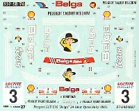 スタジオ27 ラリーカー オリジナルデカール プジョー 205 T16 Belga 24時間 Ypresラリー 1985