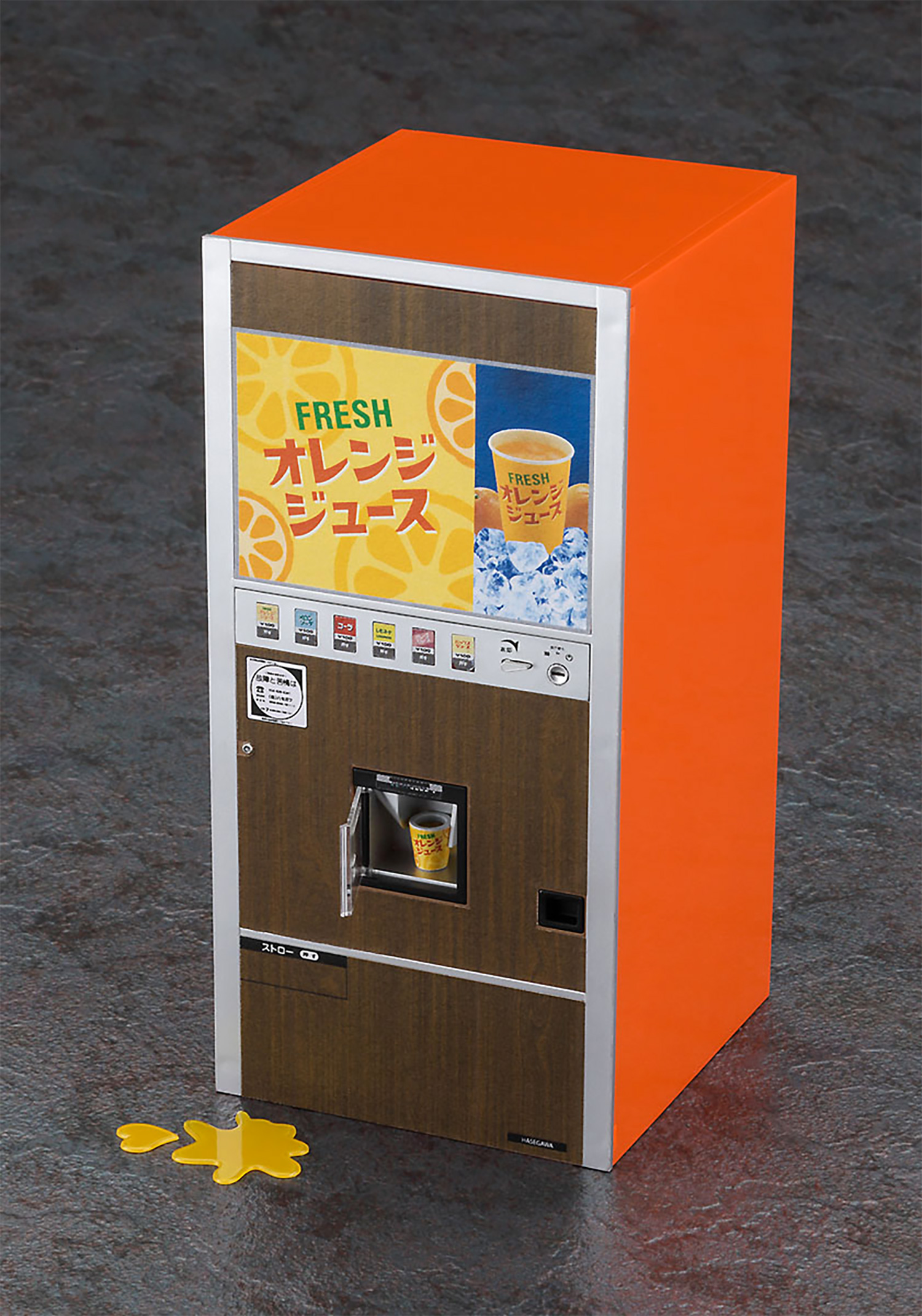 レトロ自販機 カップジュース プラモデル (ハセガワ 1/12 可動フィギュア用アクセサリー No.62206) 商品画像_1