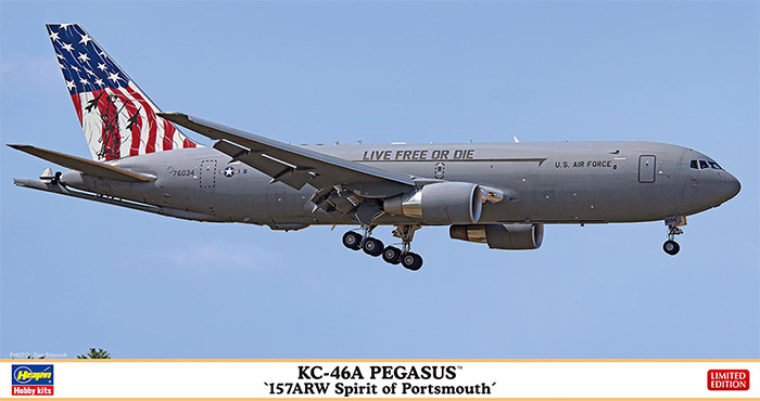 KC-46A ペガサス 第157空中給油航空団 スピリット オブ ポーツマス プラモデル (ハセガワ 1/200 飛行機 限定生産 No.10865) 商品画像