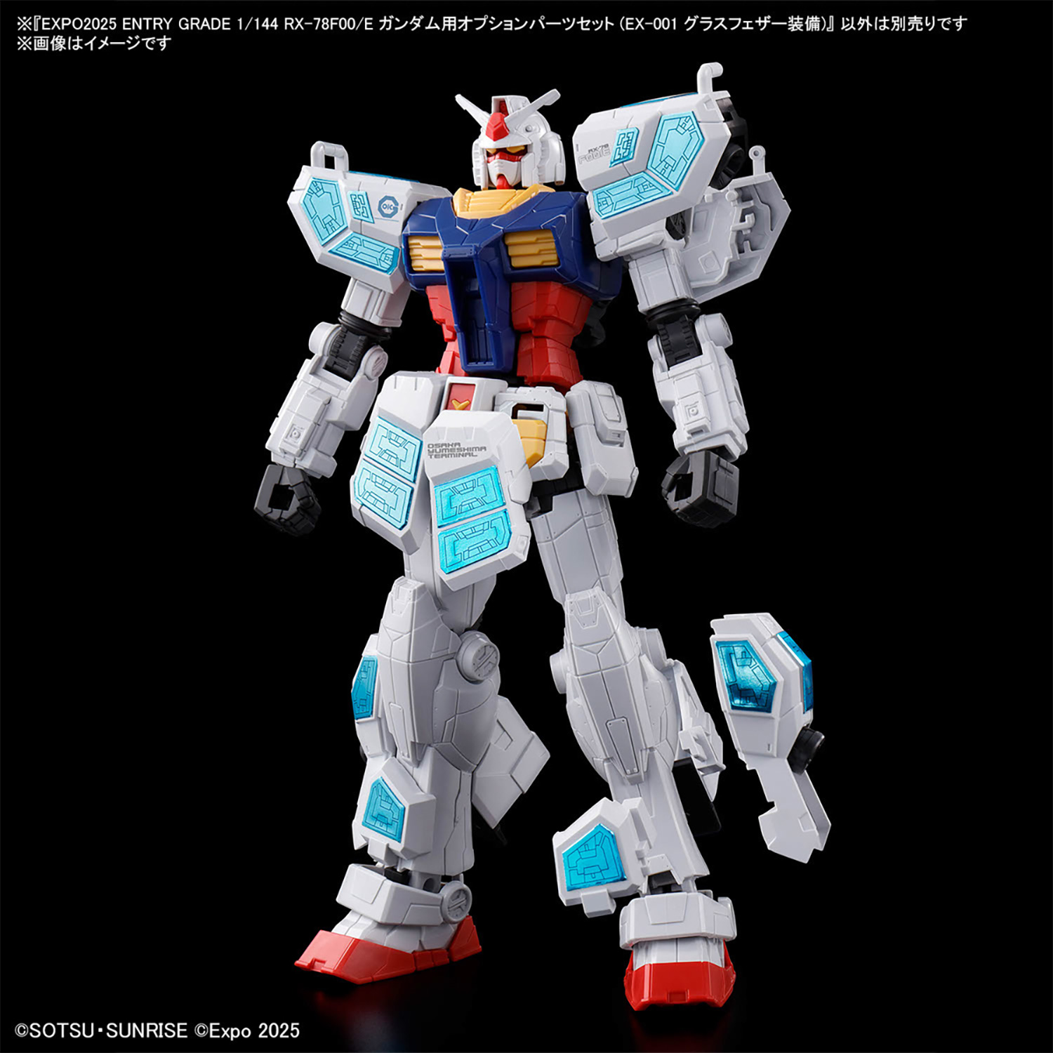 RX-78F00/E ガンダム用 オプションパーツセット (EX-001 グラスフェザー装備)  (バンダイ EG エントリーグレード No.5068557) 商品画像_3