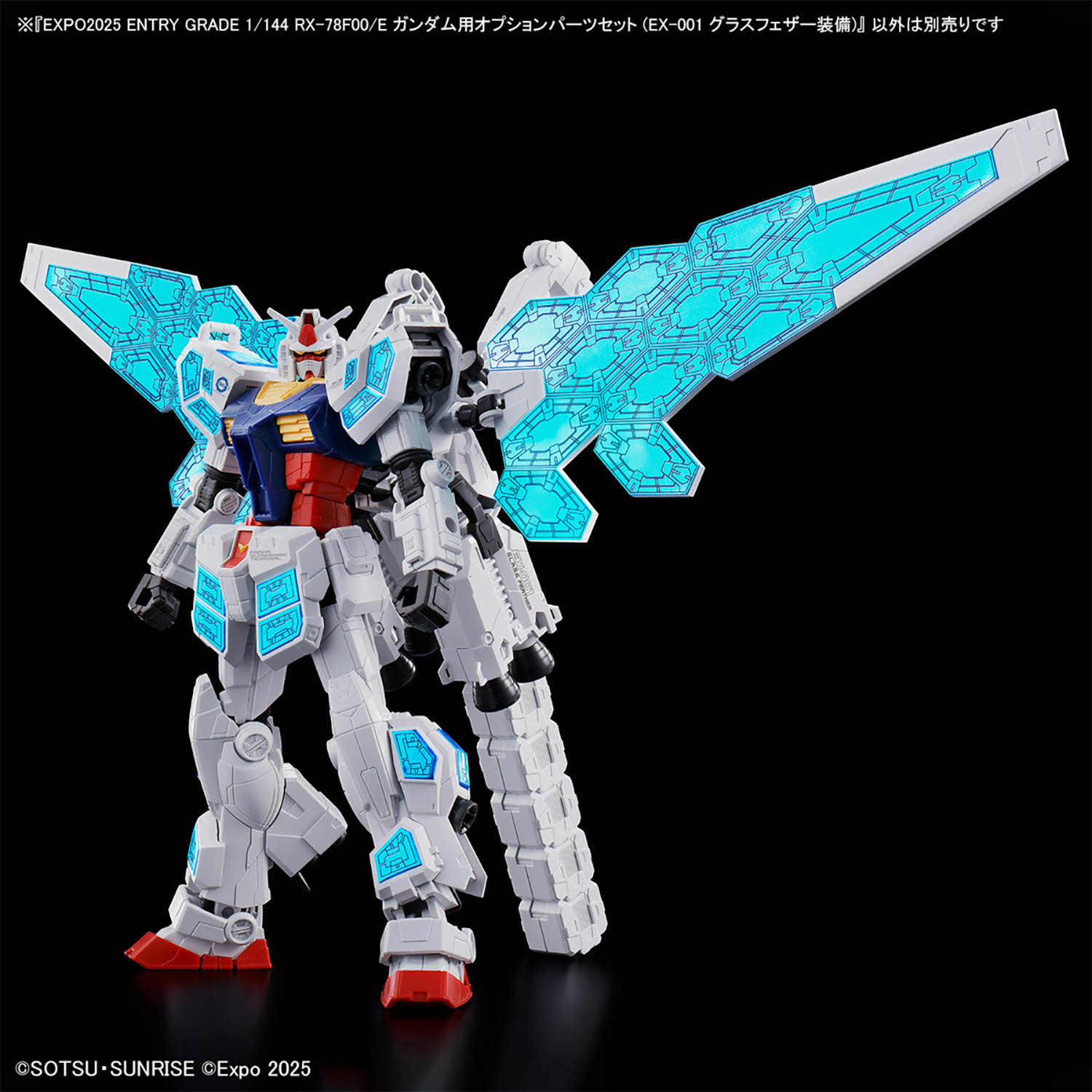 RX-78F00/E ガンダム用 オプションパーツセット (EX-001 グラスフェザー装備)  (バンダイ EG エントリーグレード No.5068557) 商品画像_4