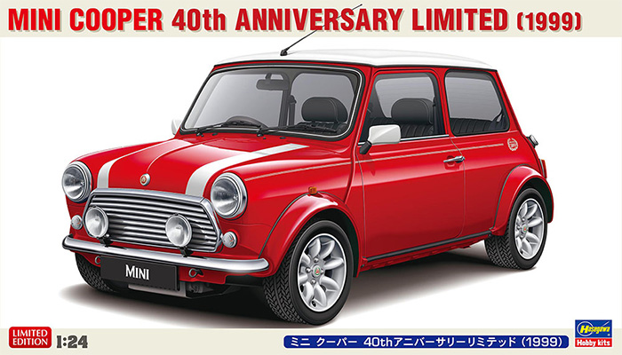 ミニクーパー 40thアニバーサリー リミテッド (1999) プラモデル (ハセガワ 1/24 自動車 限定生産 No.20739) 商品画像