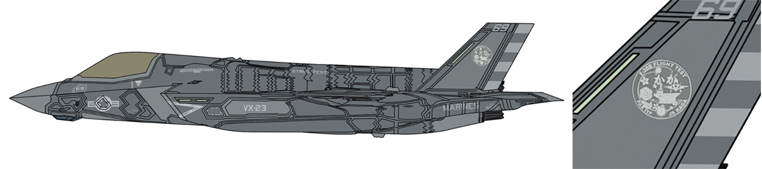 F-35 ライトニング 2 (B型) U.S.NAVY VX-23 かが発着艦試験 プラモデル (ハセガワ 1/72 飛行機 限定生産 No.02488) 商品画像_1