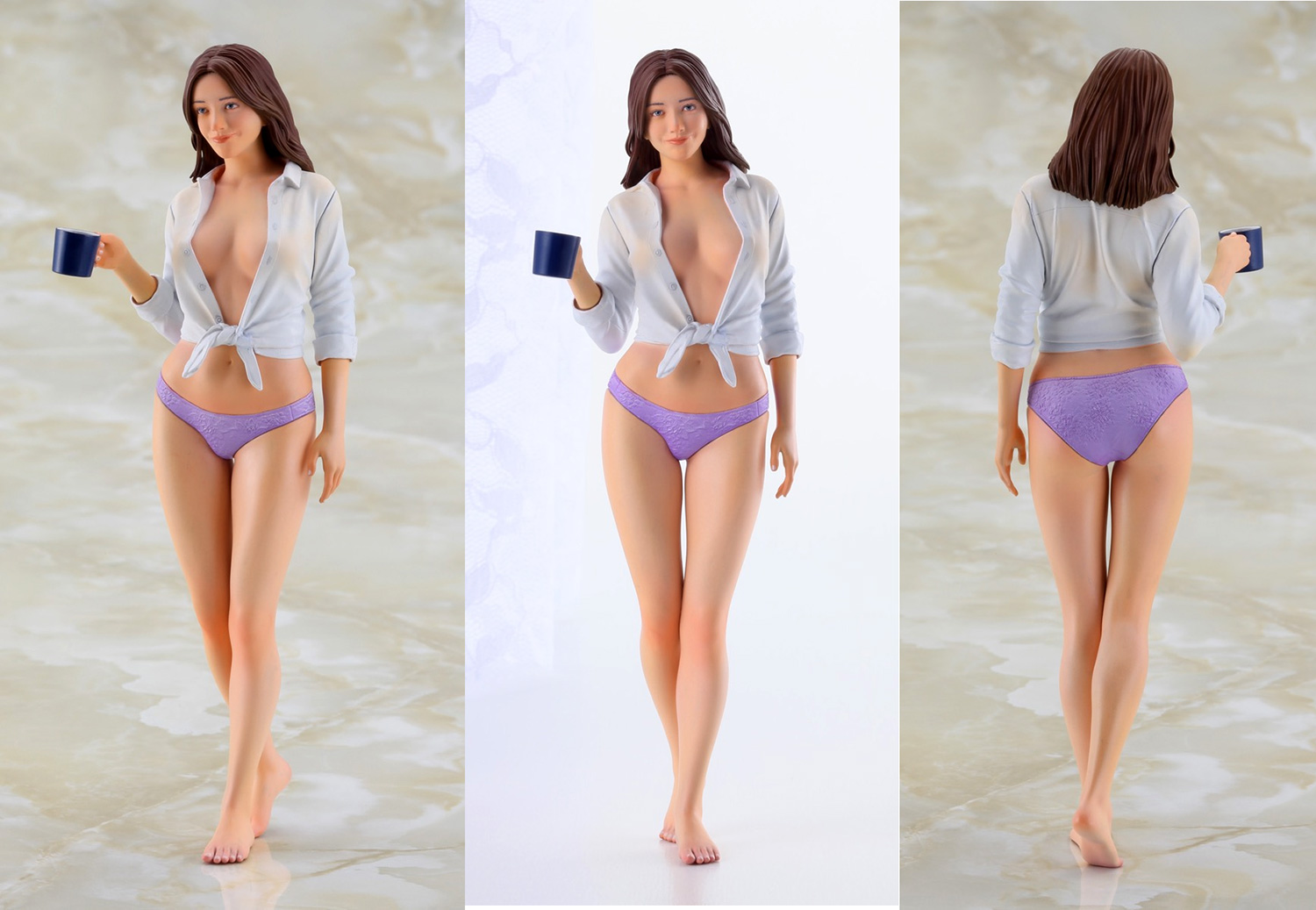 モーニングコーヒー レジン (ハセガワ 1/12 リアルフィギュアコレクション No.043) 商品画像_1