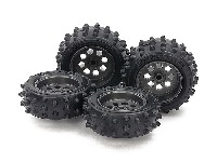 EZシャーシ スパイクタイヤ＆ホイールセット