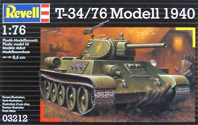 T-34/76 モデル1940 プラモデル (レベル 1/76 ミリタリー No.03212) 商品画像