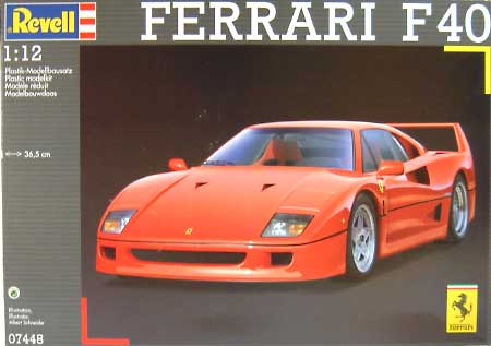 フェラーリ F40 プラモデル (Revell 1/12 カーモデル No.07448) 商品画像